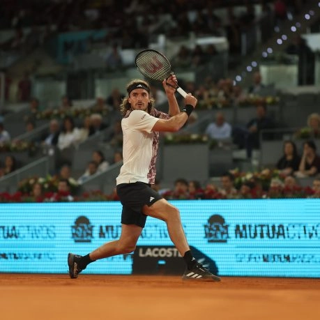 Einhändige Rückhand Stefanos Tsitsipas