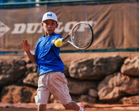 Coup droit à plat tennis