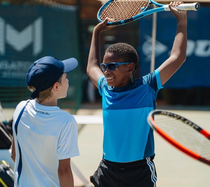 étirements avant match de tennis