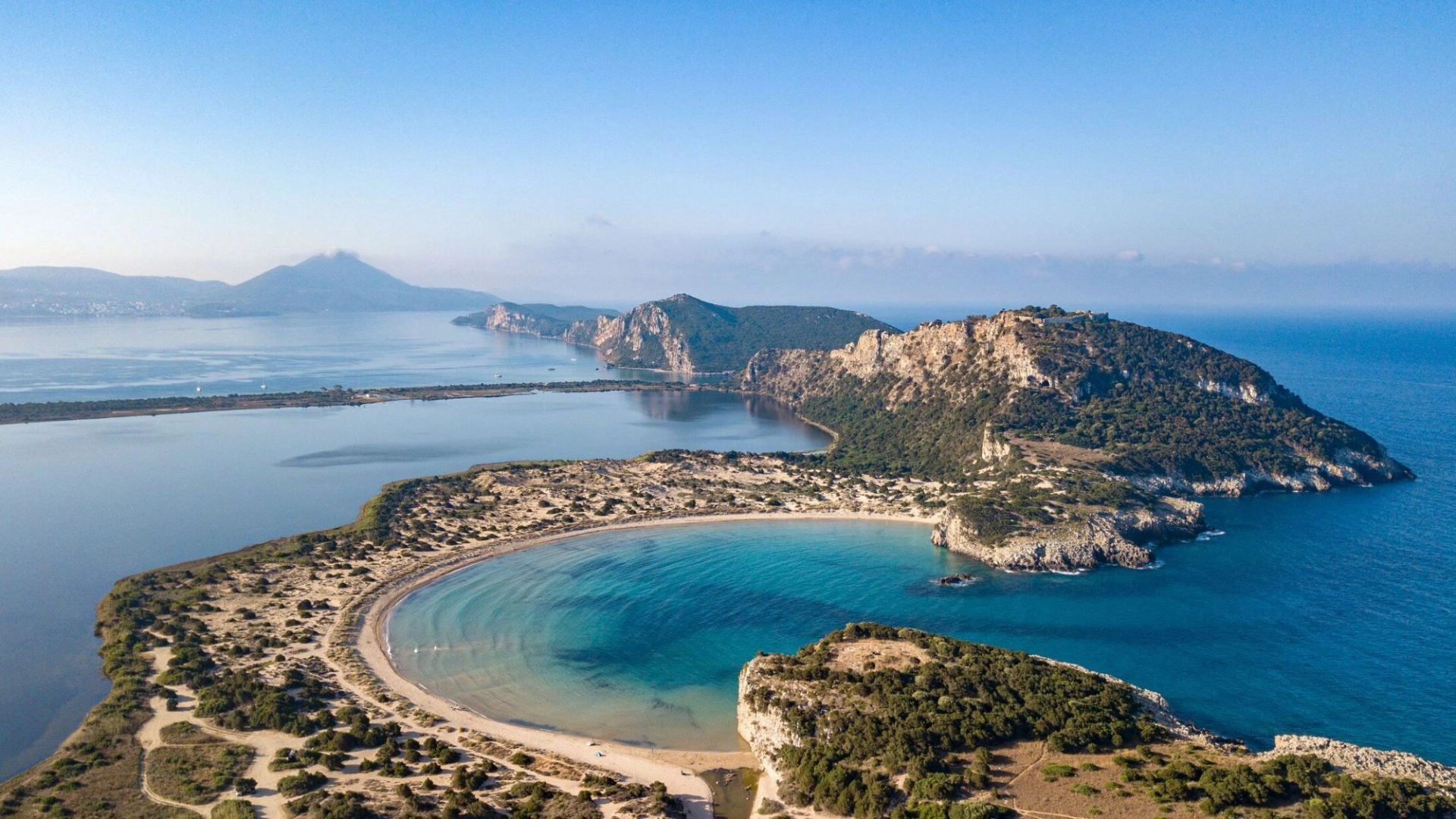 vue aérienne de costa navarino