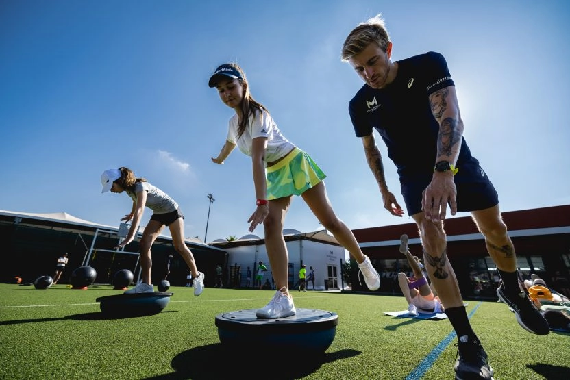 Entrainement physique mouratoglou academy