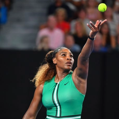 serena williams lancer de balle au service