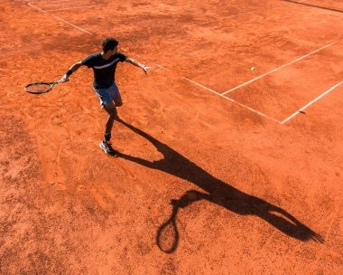 Coup droit fond de court tennis