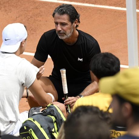 Patrick Mouratoglou et Holger Rune