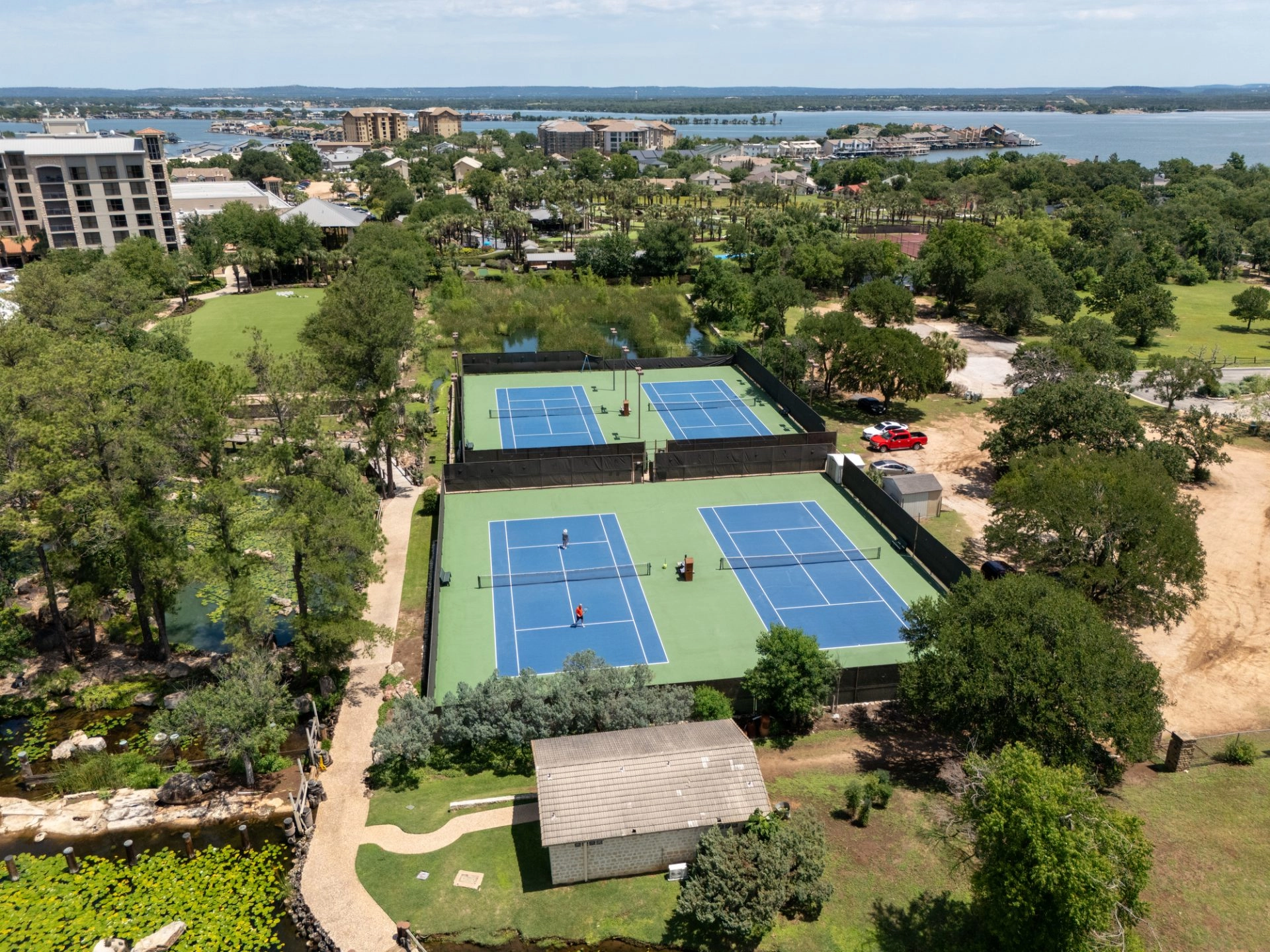 vue aerienne pickleball ferro di cavallo