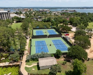 vue aerienne pickleball horseshoe